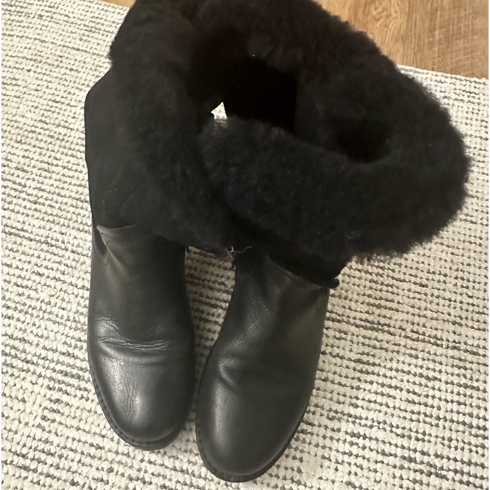 Black Pajar Waterproof Fur Lined Boots